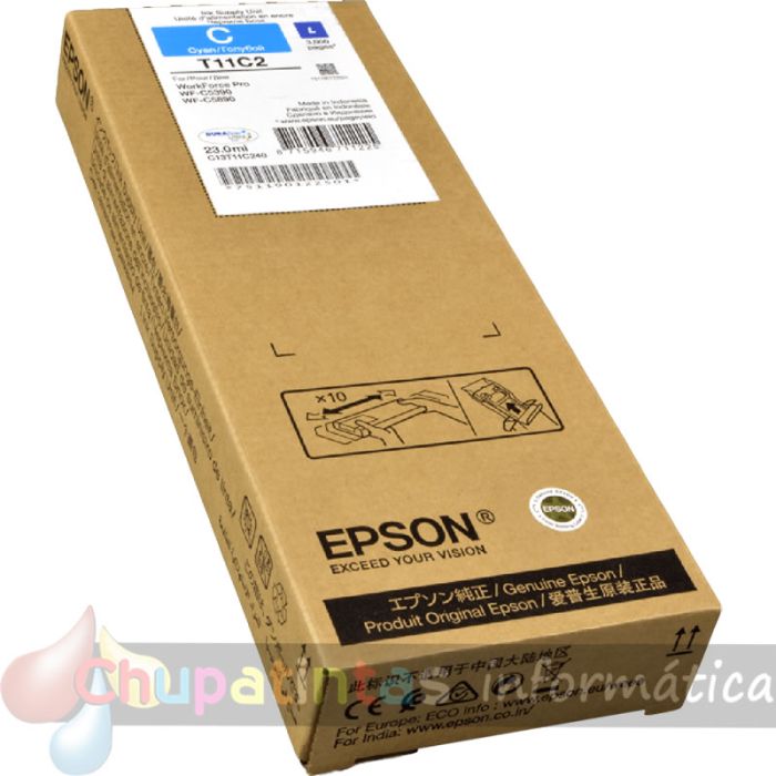 Epson T11C2 Cian Cartucho de Tinta Original - C13T11C240-2