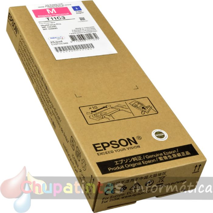 Epson T11C3 Magenta Cartucho de Tinta Original - C13T11C340-2
