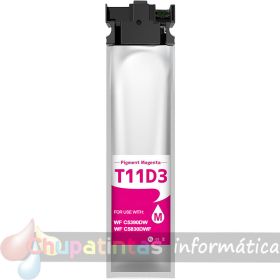 Epson T11D3/T11C3 Magenta Cartucho de Tinta Pigmentada Genérico - Reemplaza C13T11D340/C13T11C340