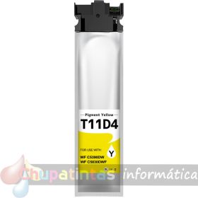 Epson T11D4/T11C4 Amarillo Cartucho de Tinta Pigmentada Genérico - Reemplaza C13T11D440/C13T11C440
