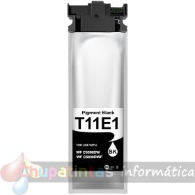 Epson T11E1 Negro Cartucho de Tinta Pigmentada Genérico - Reemplaza C13T11E140