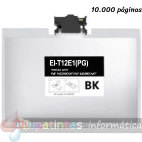 Epson T12E1 Negro Cartucho de Tinta Pigmentada Genérico - Reemplaza C13T12E140