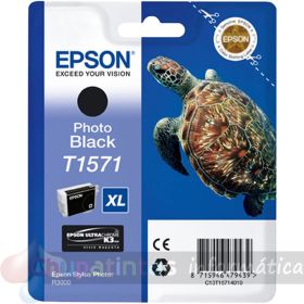 Epson T1571 Negro Foto Cartucho de Tinta Original - C13T15714010