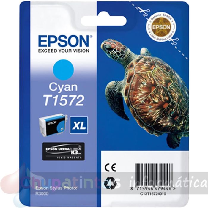Epson T1572 Cian Cartucho de Tinta Original - C13T15724010