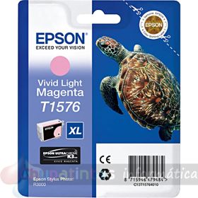 Epson T1576 Magenta Light Cartucho de Tinta Original - C13T15764010