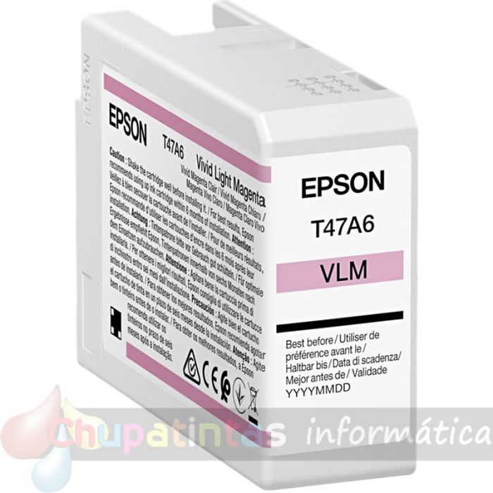 Epson T47A6 Magenta Light Vívido Cartucho de Tinta Original - C13T47A600