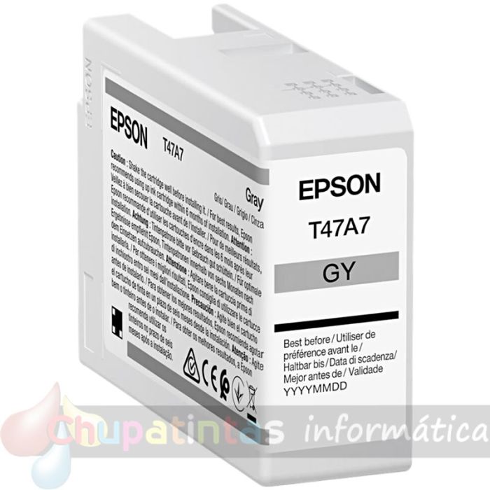 Epson T47A7 Gris Cartucho de Tinta Original - C13T47A700