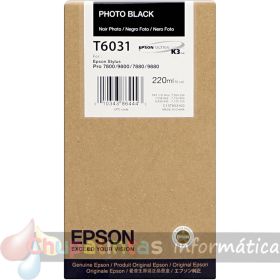 Epson T6031 Negro Foto Cartucho de Tinta Original - C13T603100