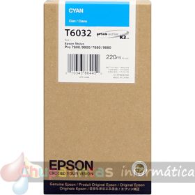 Epson T6032 Cian Cartucho de Tinta Original - C13T603200