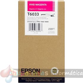 Epson T6033 Magenta Cartucho de Tinta Original - C13T603300