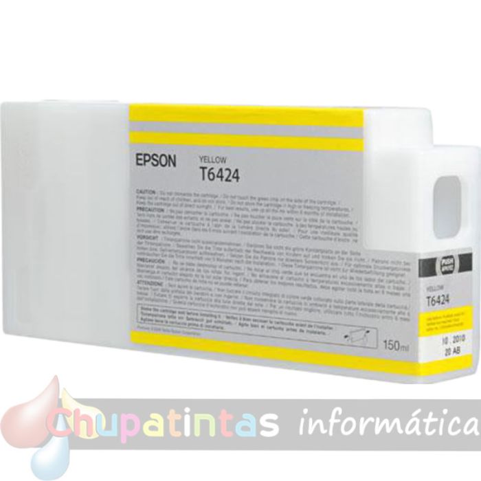 Epson T6424 Amarillo Cartucho de Tinta Original - C13T642400-2