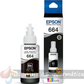 Epson T6641 Negro Botella de Tinta Original - C13T664140