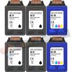 HP 27 Negro + HP 28 Color Pack de 6 Cartuchos de Tinta Remanufacturados
