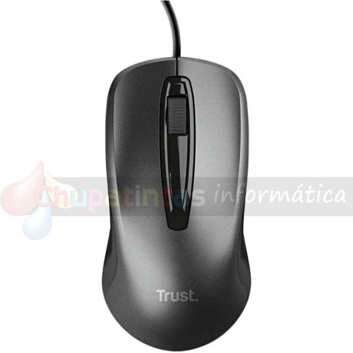 Trust Ratón USB 1200dpi - 3 Botones - Uso Ambidiestro - Cable de 1.70m-1