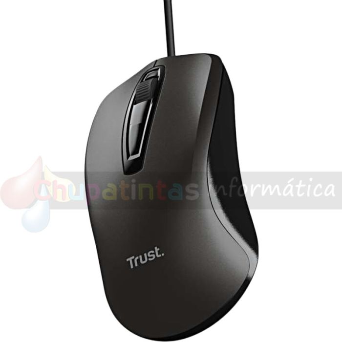 Trust Ratón USB 1200dpi - 3 Botones - Uso Ambidiestro - Cable de 1.70m-4
