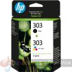 HP 303 Negro + Color Pack de 2 Cartuchos de Tinta Originales - 3YM92AE