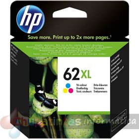 HP 62XL Color Cartucho de Tinta Original - C2P07AE