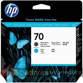 HP 70 Negro Mate/Cian Cabezal de Impresión Original - C9404A