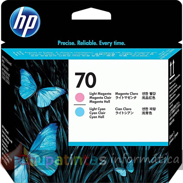 HP 70 Cian Light/Magenta Light Cabezal de Impresión Original - C9405A