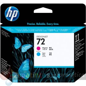 HP 72 Cabezal de Impresión Original - Cian y Magenta - C9383A