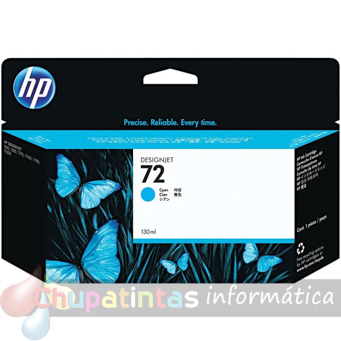 HP 72 Cian Cartucho de Tinta Original - C9371A