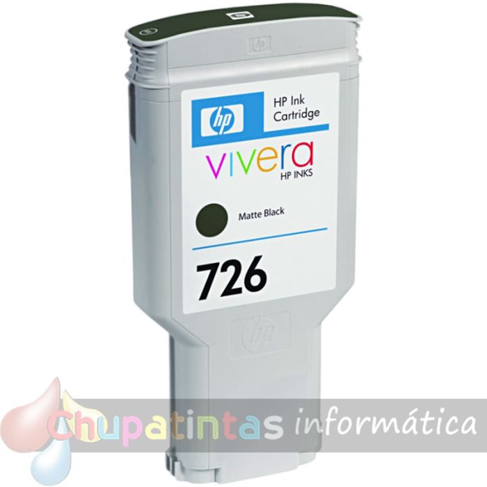 HP 726 Negro Mate Cartucho de Tinta Original - CH575A-2