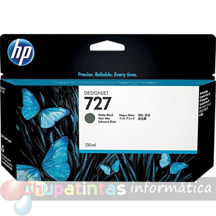 HP 727 Negro Mate Cartucho de Tinta Original - B3P22A