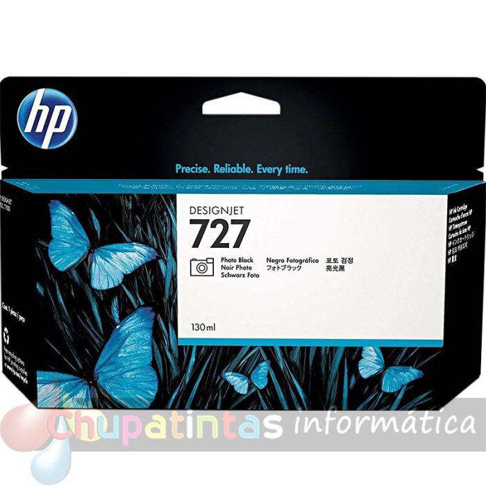 HP 727 Negro Foto Cartucho de Tinta Original - B3P23A