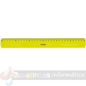 Milán Regla Flexible y Resistente - Longitud 30cm - Color Amarillo-1