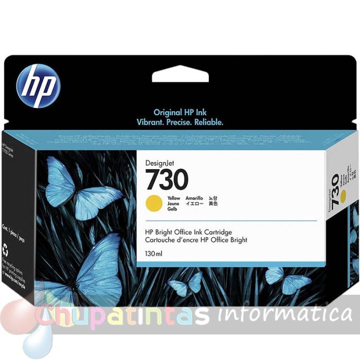 HP 730 Amarillo Cartucho de Tinta Original - P2V64A