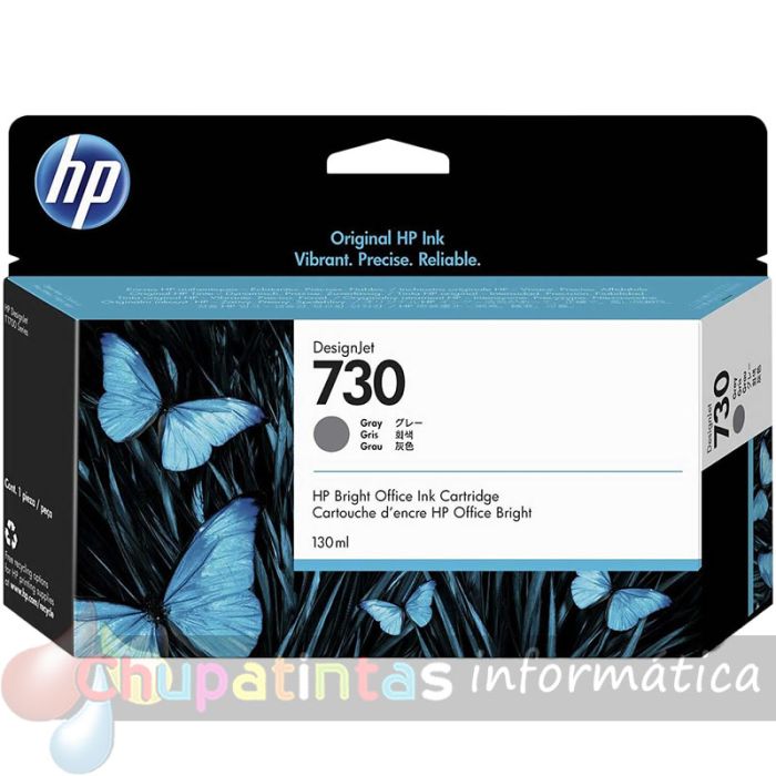 HP 730 Gris Cartucho de Tinta Original - P2V66A