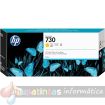 HP 730 Amarillo Cartucho de Tinta Original - P2V70A