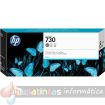 HP 730 Gris Cartucho de Tinta Original - P2V72A