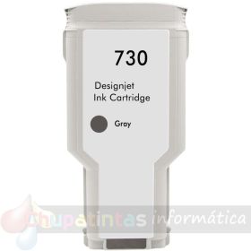 HP 730 Gris Cartucho de Tinta Genérico - Reemplaza P2V72A/P2V66A