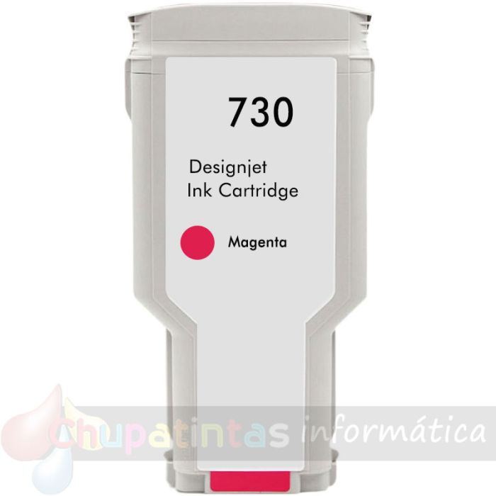 HP 730 Magenta Cartucho de Tinta Genérico - Reemplaza P2V69A/P2V63A