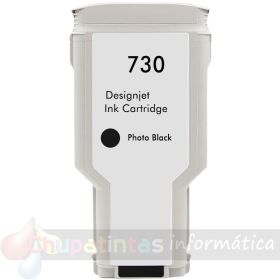 HP 730 Negro Foto Cartucho de Tinta Genérico - Reemplaza P2V73A/P2V67A
