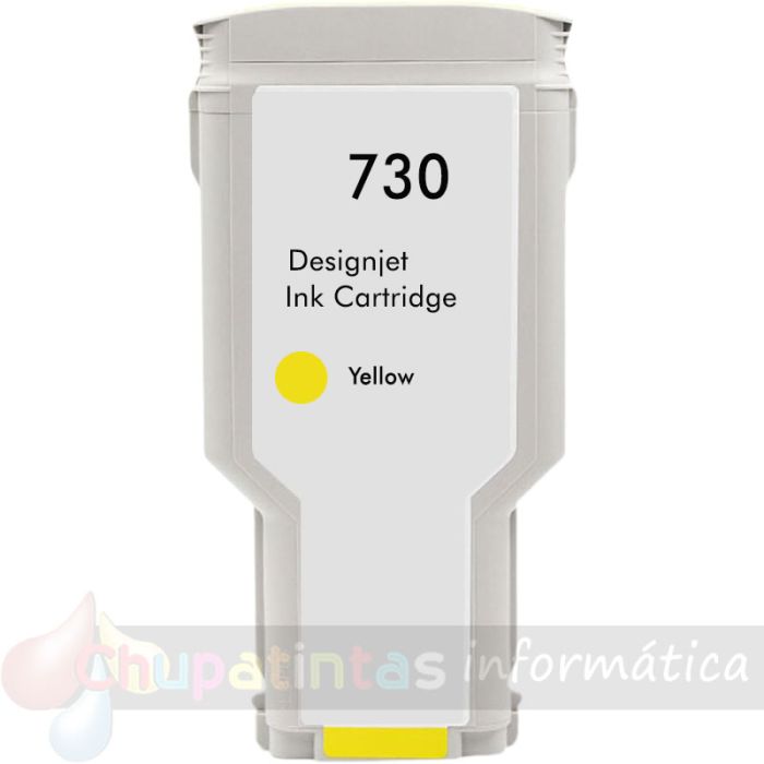 HP 730 Amarillo Cartucho de Tinta Genérico - Reemplaza P2V70A/P2V64A