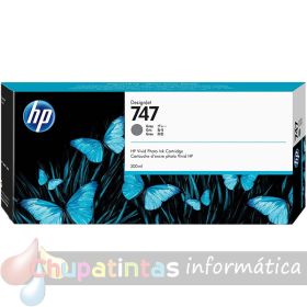 HP 747 Gris Cartucho de Tinta Original - P2V86A