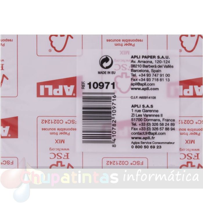 Apli Notas Adhesivas Classic 75x50mm Bloc 100 Hojas-2