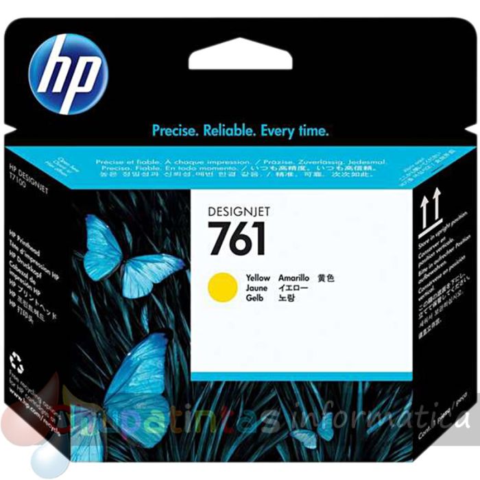 HP 761 Cabezal de Impresión Original - Amarillo - CH645A