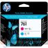 HP 761 Cabezal de Impresión Original - Cian y Magenta - CH646A