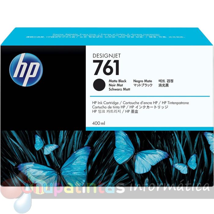 HP 761 Negro Mate Cartucho de Tinta Original - CM991A