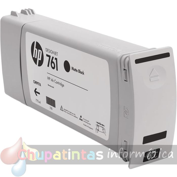 HP 761 Negro Mate Cartucho de Tinta Original - CM997A-2