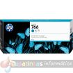 HP 766 Cyan Cartucho de Tinta Original - P2V89A