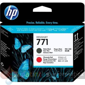HP 771 Cabezal de Impresión Original - Negro Mate, Rojo Cromático - CE017A