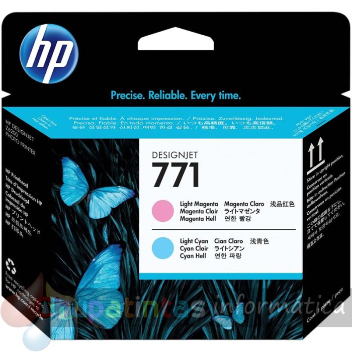HP 771 Cabezal de Impresión Original - Cian Light, Magenta Light - CE019A