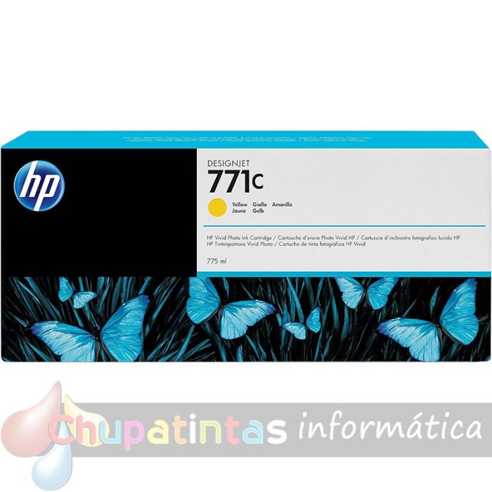 HP 771C Amarillo Cartucho de Tinta Original - B6Y10A