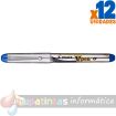 Pilot Pluma Estilografica V-Pen Silver - Desechable - Tinta Liquida - Punta de Acero - Trazo de 0.5mm - Color Azul