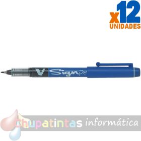 Pilot Rotulador de Punta Fina V-Sign Pen - Punta Fina de 2mm - Trazo de 0.6mm - Color Azul-1