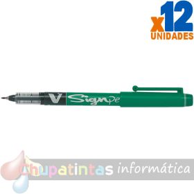 Pilot Rotulador de Punta Fina V-Sign Pen - Punta Fina de 2mm - Trazo de 0.6mm - Color Verde-1